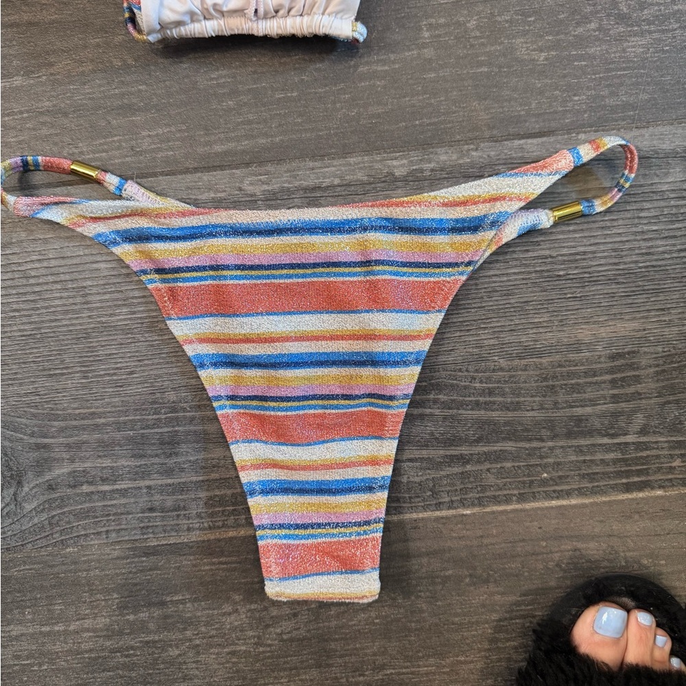 Striped Multicolor Bikini Set - image 2